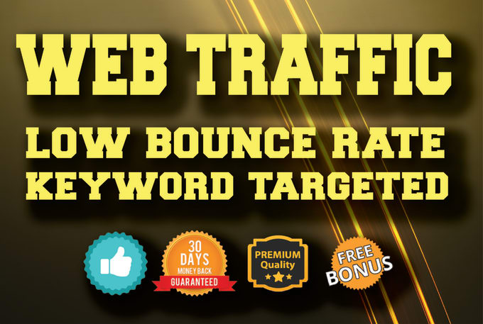 website traffic with low bounce rate and long visit duration for